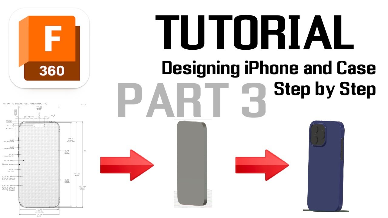 Iphone 17 Tutorial Box Designing an iPhone 16 Pro Max & Case | Fusion 360 Step by Step ...