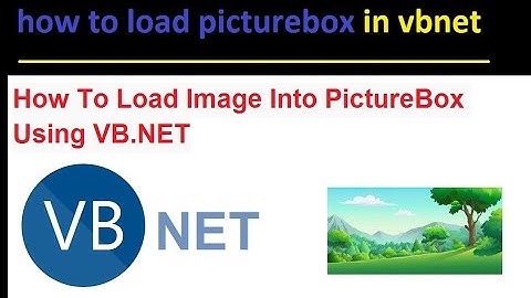 comment importer Image PictureBox VB.NET