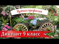 Диктант по русскому языку с проверкой!  9 класс. Прямая речь!  Нужная профессия.