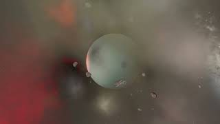 Moon vs Pluto Universe Sandbox