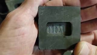 Pouring a couple of new silver molds