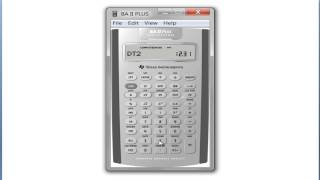 Date Worksheet on TI BA II Plus Calculator