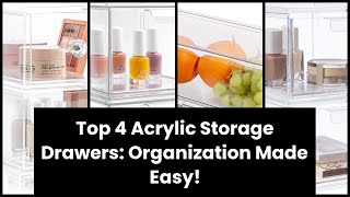 【Acrylic storage drawers】Top 4 Acrylic Storage Drawers: Organization Made Easy! 🥇