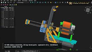 FreeCAD 1.1.3 running in a browser tab (open source, WebAssembly) Update