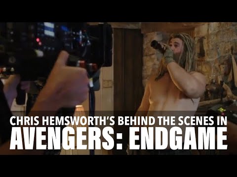 Chris Hemsworth as Thor ALL BEHIND THE SCENES | Avengers: Endgame (2019 ...