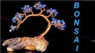 How to make a BONSAI with Lapislazuli Stones | Easy Art DIY