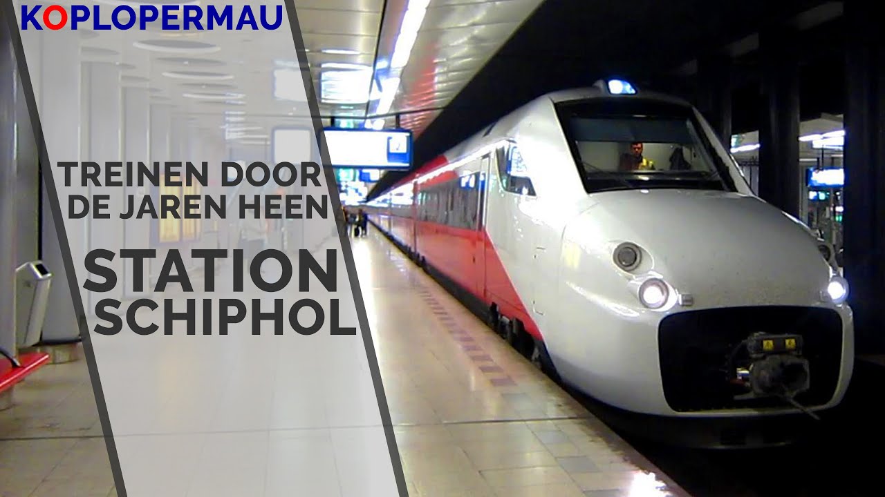 Treinen door de jaren heen op station Schiphol (Back in Time)