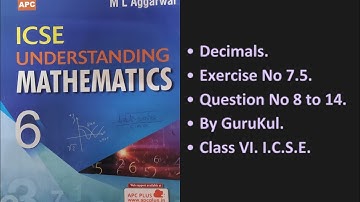 Decimals. Ex 7.5, Part 2.