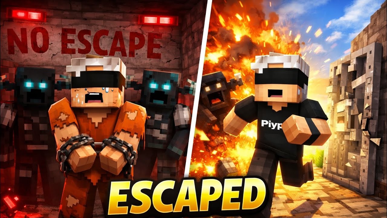 I Escaped Minecraft’s Deadliest Prison… (Impossible Challenge)😱
