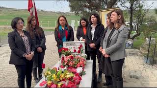 Kadın Meclisimiz, Rojin Kabaişi Ve Narin Güran’ı Mezarları Başında Andı.