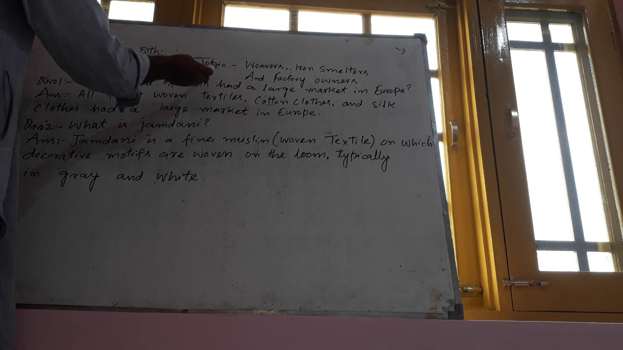 8th History, text questions 