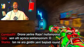 Valorant Twitch Yayıncılarına karşı ''Agresif RAZE'' oynadım. Resimi