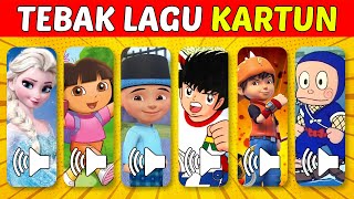 CARTOON GUESS PUZZLE FROM THE SONG UPIN & IPIN, BOBOIBOY, THOMAS, TAYO, FROZEN,