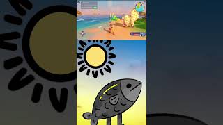 Lou's Lagoon: Exploring a Mysterious Beach Fish with Legs ! 🦵 & Resource Gathering!