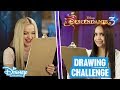 Descendants 3 | Speed Drawing Challenge With Dove Cameron & Sofia Carson ✨ | Disney Channel UK