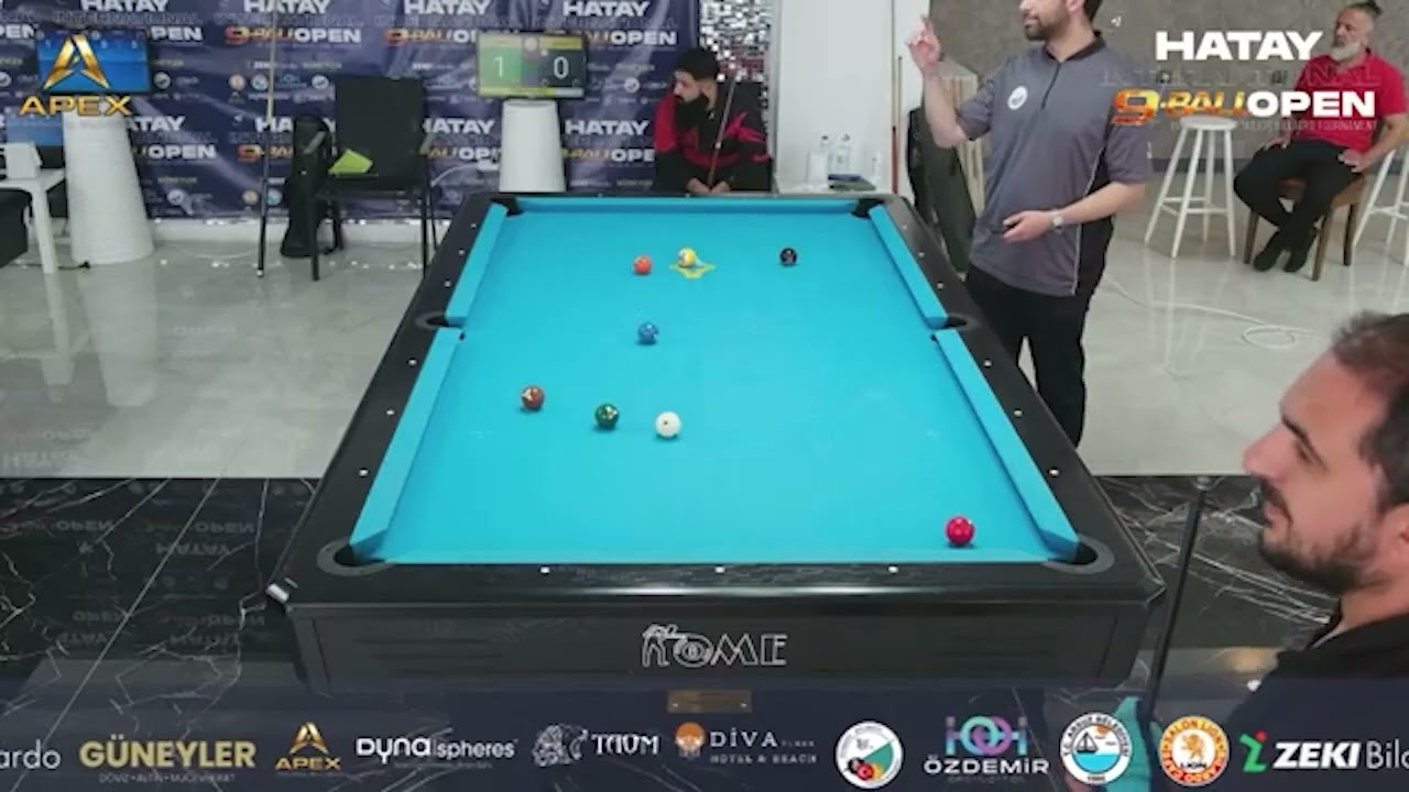 Image of video the Erdi Demiroglu /Shivan Risha  Hatay International 9   Ball Open Semi final Race To 11 5