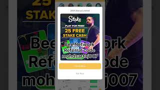 Bee Network Invitation code#join #cryptocrypto #refferal #beenetwork
