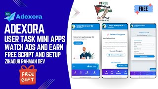 Make Adexora User Task Mini App FREE Easily
