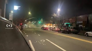 Christmas Day sideshow in Oakland caught on camera