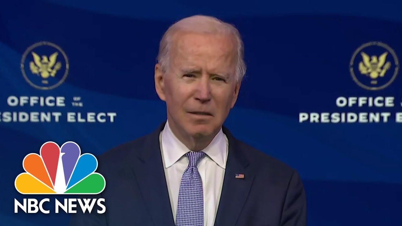 Biden Condemns Rioters At Capitol | NBC Nightly News