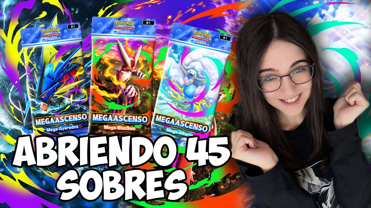 ABRIENDO 45 SOBRES DE MEGAASCENSO - POKÉMON TCG POCKET - YouTube