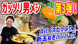 ご飯が止まらない！スタミナ免疫力爆上がりなハンバーグ丼を作ってみた！