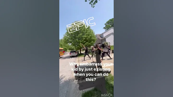 Parents throw their kid a concert at bus stop 😎