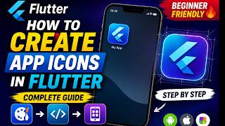 How to Create App Icons in Flutter | Step by Step Tutorial 🔥
