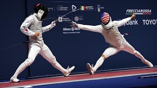 Nick Itkin 2023 Milano World Championships | Men’s Foil Fencing Highlights 🇺🇸🥈