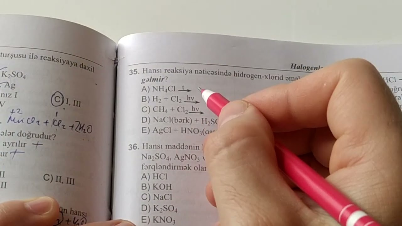 Xlorid turşusu HCl test 1-50. DİM toplu 2019.səh 297-299. (050-584-28-14)
