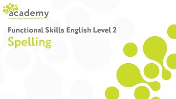 Functional Skills English Level 2 - Spelling