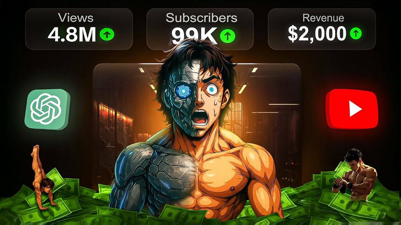 Make Viral Self Improvement Fitness & Motivation Videos with AI | YouTube Automation – Full Course