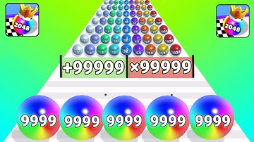 Number Master 9999 TikTok Free Video Game 2023 - Walkthrough Mobile Ball Run 2048, jelly run 2048 #4