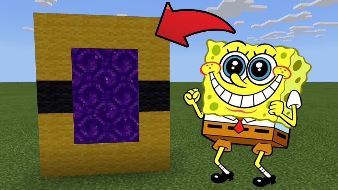 Mcpe How To Make A Portal To The Spongebob Dimension Youtube Mcpe How To Make A Portal To The Spongebob Dimension Youtube