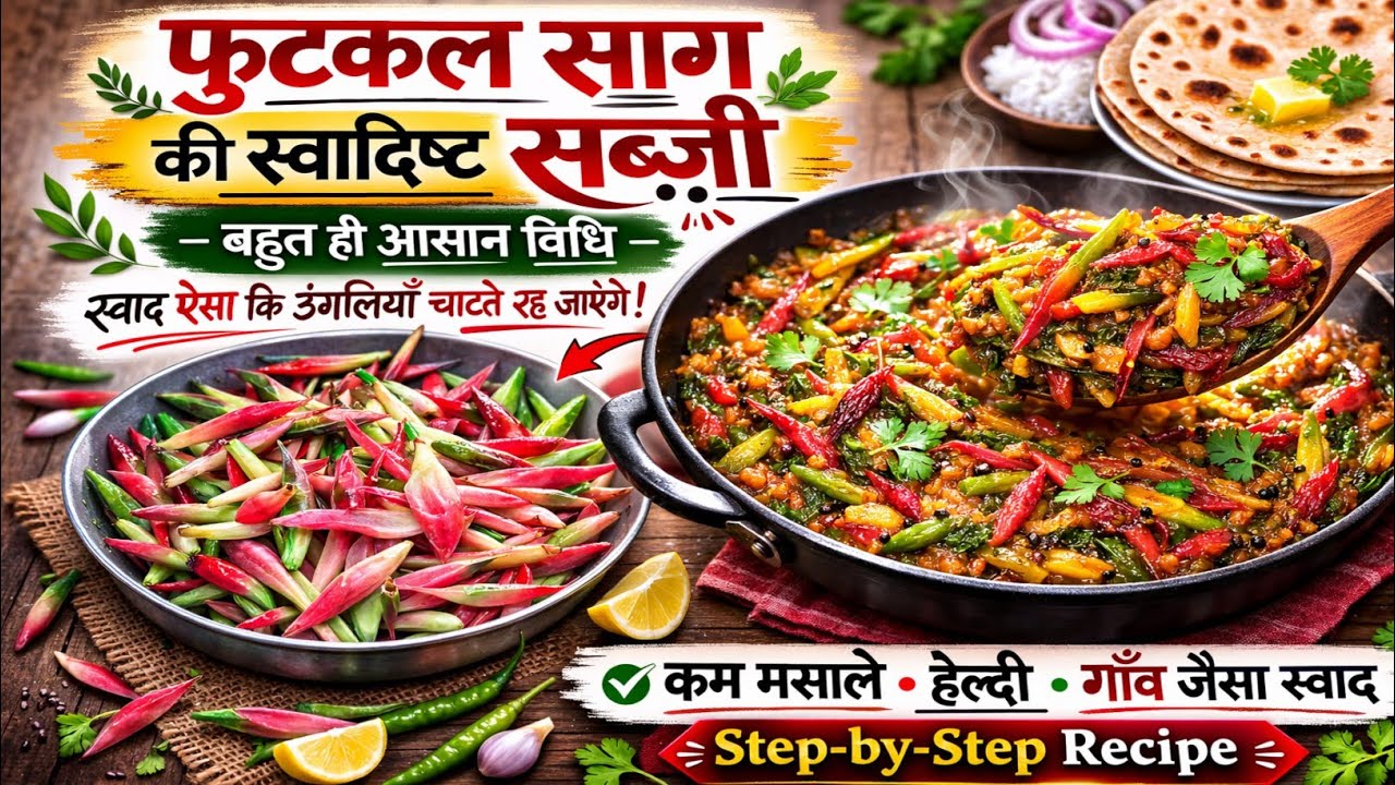 Putkal ka saag kaise banate hain | फुटकल साग की सब्ज़ी | स्वाद ऐसा कि उंगलियां चाटते रह जाएंगे |