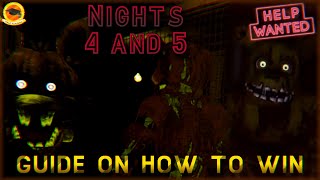 How to beat FNaF VR - FNaF 3 Night 4 + 5 Walkthrough | FNaF Academy