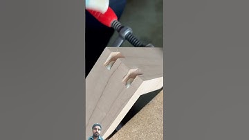 Creating a Spline Miter Joint with Inlay.#shorts