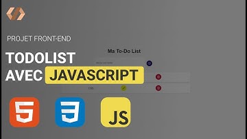 Todo-list avec HTML, CSS et Javascript