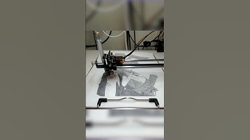 XY Plotter - Gray Scaling - Day 3 #shorts #video #techshorts #edushorts #art