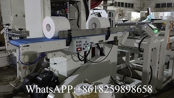 Mexico automatic maxi roll bobbin tissue paper cutting machine #maxirollmachine #papercuttingmachine