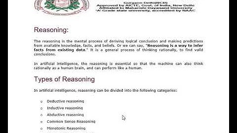 SAITM B-TECH CSE/BCA SEM 6TH INTELLIGENT SYSTEM LECTURE NO 12 /ARITIFICAL INTELLEGENCE  LEC NO-11