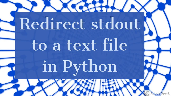 Redirect stdout to a text file in Python