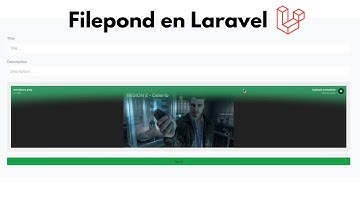 Implementar FIlePond en un proyecto de Laravel #laravel #filepond #php