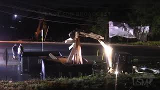 05-26-2021 Lancaster, Pennsylvania- damages caused by strong winds and torrential rain during storms