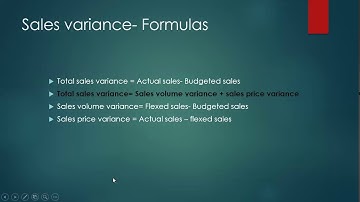 Standard costing  - Part 1