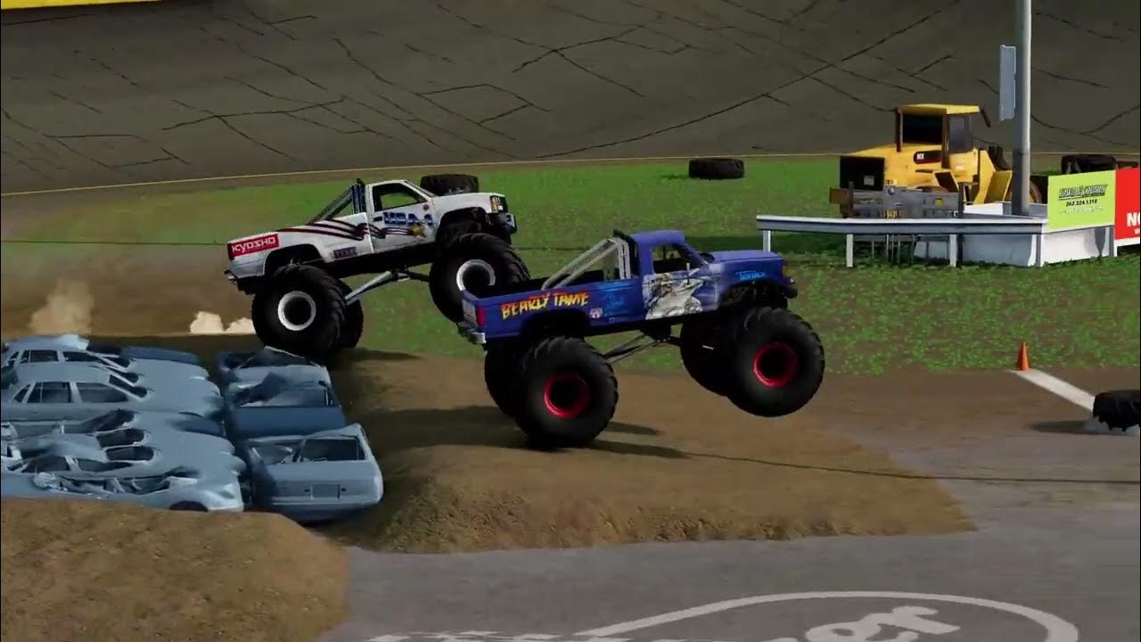 BeamNG Monster Truck Challenge Slinger Race 2 YouTube