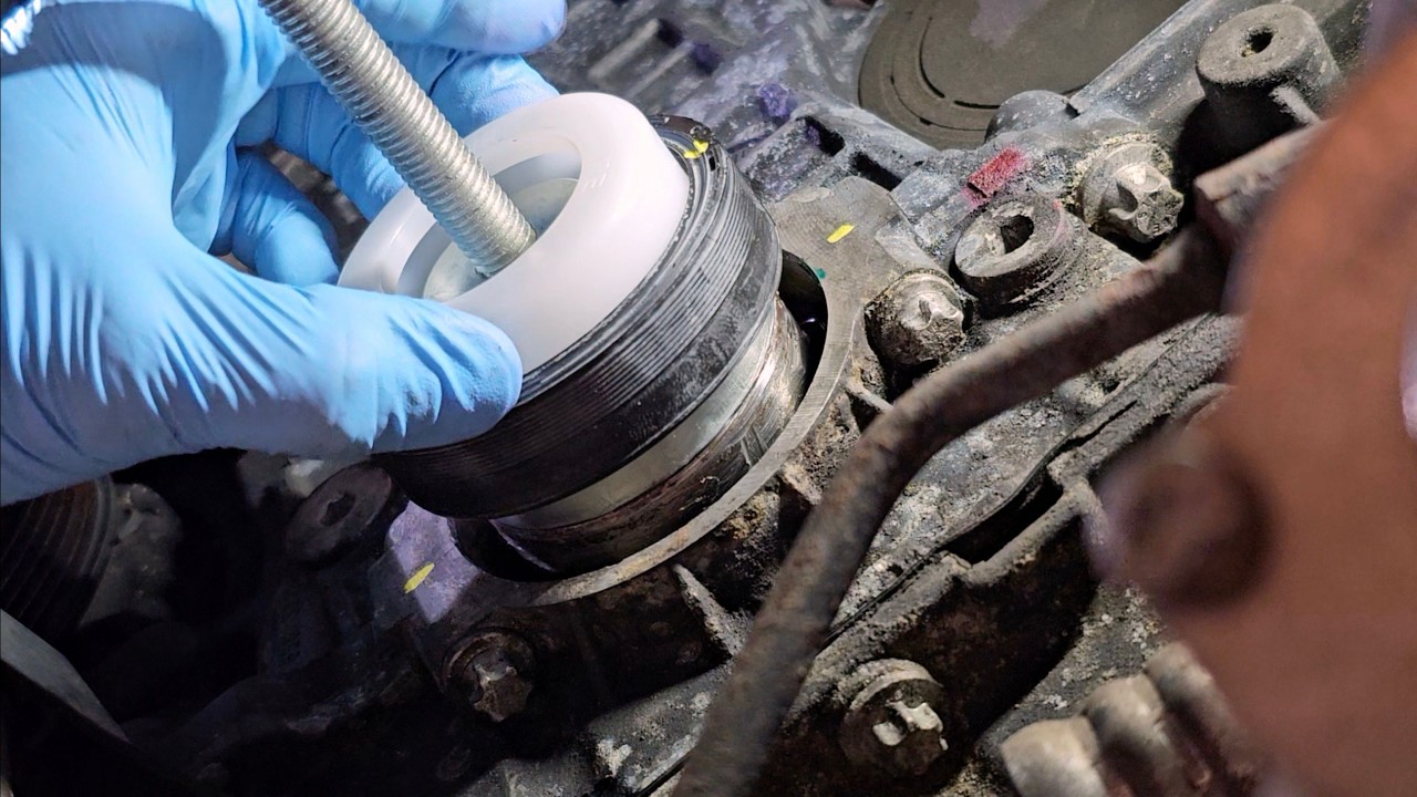 Front Main Seal Replacement BMW - YouTube