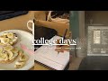 📩 college diaries (first tests, studying, campus + dorm eats)