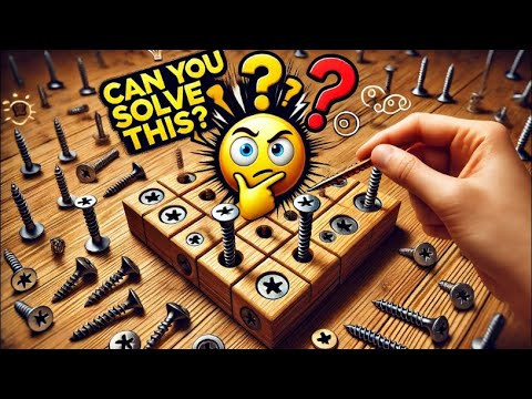 Only 1% Can Solve This! Hardest Wood Screw Puzzle! Mind Game Challenge! 🔩🤯
