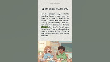 Speak English Every Day | English Reading and Listening Practice #englishforbeginners